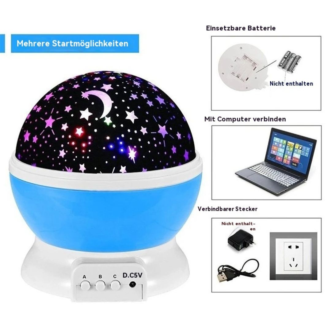 Sternilo | Sternenhimmel Projektor Nachtlicht mit Farbwechsel und USB