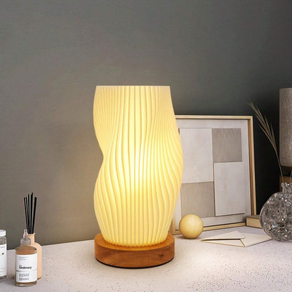 Wavecrest Aura | Lampada da tavolo LED dal design ondulato