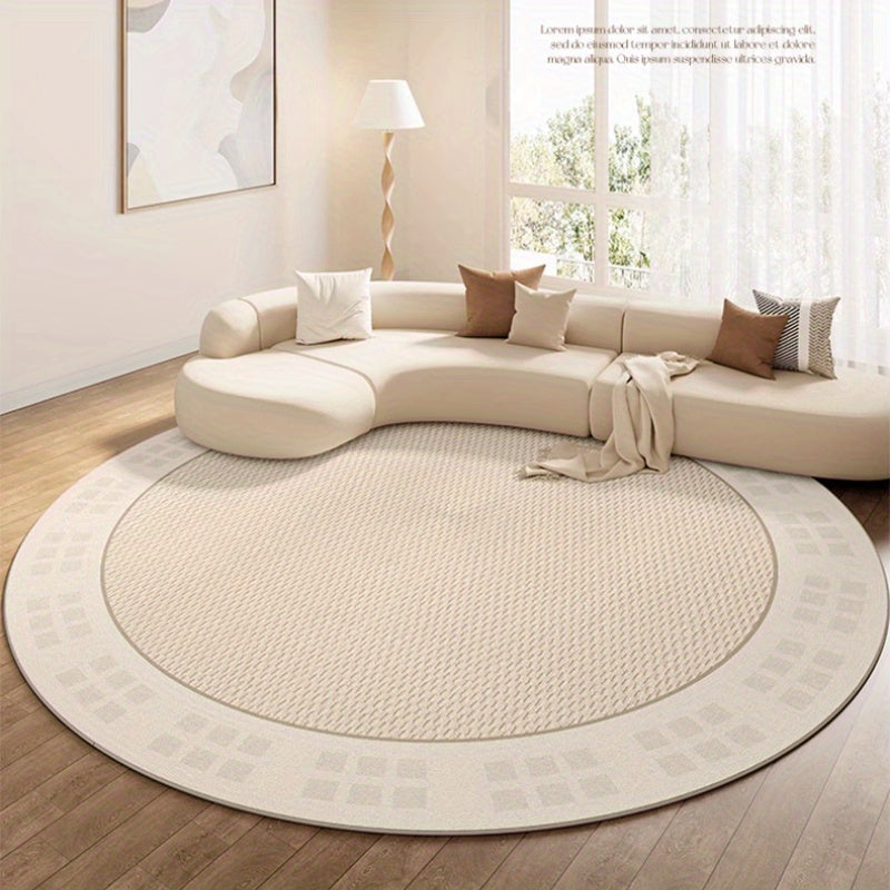 LunaWeave | Tappeto armonioso in tonalità crema | Morbido, antiscivolo e lavabile – Design elegante per ambienti raffinati
