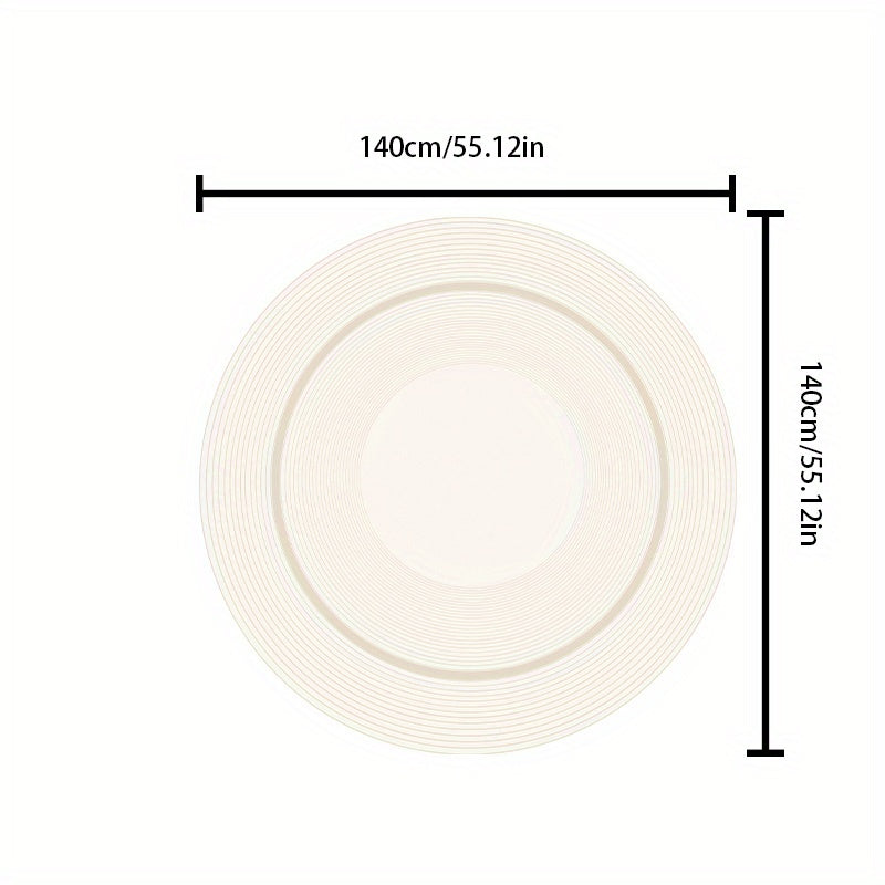 LunaWeave | Tappeto armonioso in tonalità crema | Morbido, antiscivolo e lavabile – Design elegante per ambienti raffinati