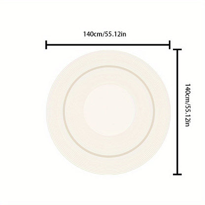 LunaWeave | Tappeto armonioso in tonalità crema | Morbido, antiscivolo e lavabile – Design elegante per ambienti raffinati