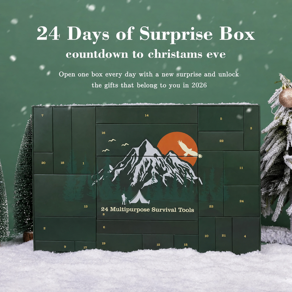 Wildaro | 2026 survival advent calendar with 24 outdoor gear items