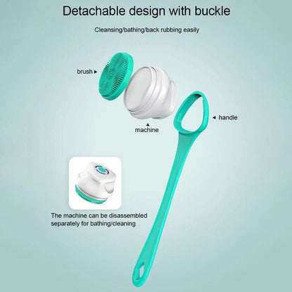 Spumara | Spazzola elettrica per doccia con manico lungo e diverse testine