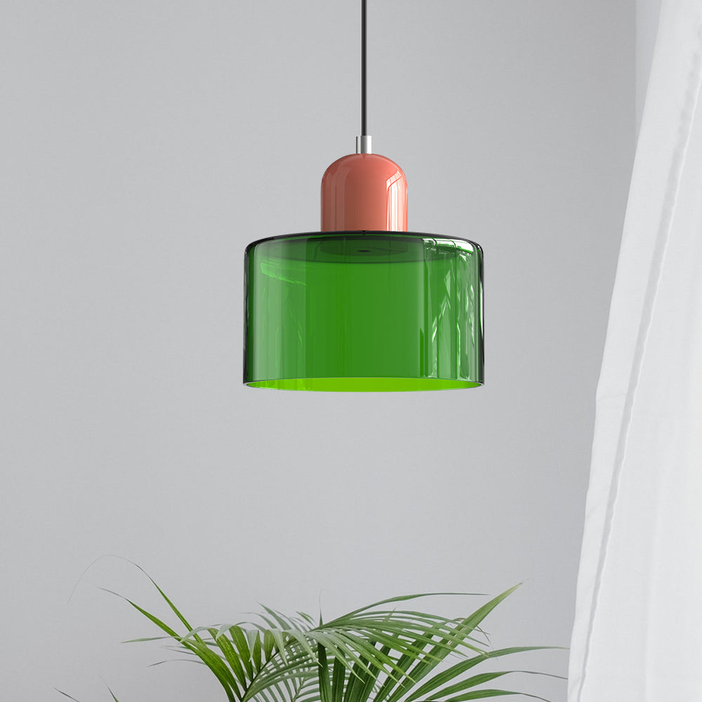 Lampada a sospensione Bauhaus con vetro a sfera | Design senza tempo | Vetro e metallo | Portalampada E27