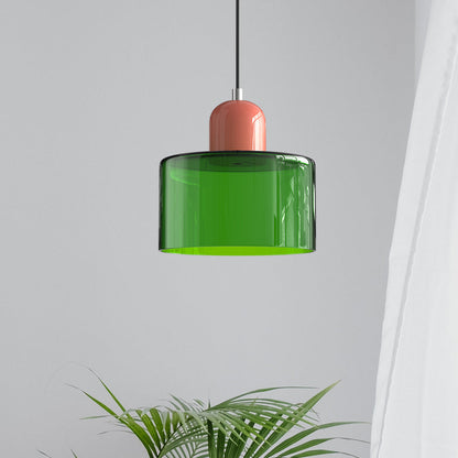 Lampada a sospensione Bauhaus con vetro a sfera | Design senza tempo | Vetro e metallo | Portalampada E27