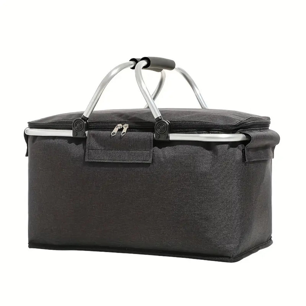 Cesto da picnic pieghevole 18L | A prova di perdite e isolato | Telaio in alluminio