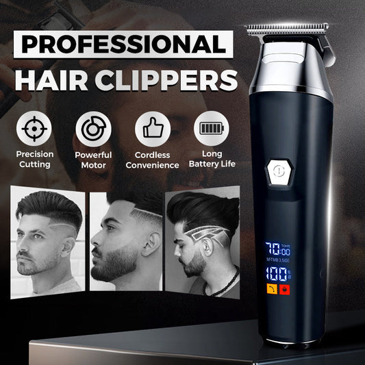 EliteTrim | Hair Clippers with LCD Display and 3 Guide Combs
