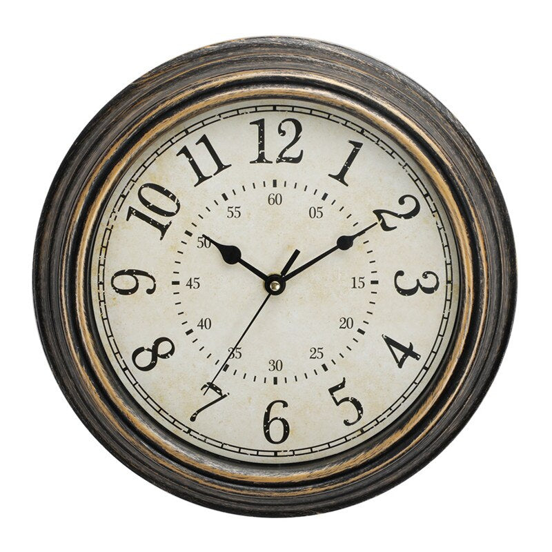 Timeless Vintage | Orologio da parete antico in legno | Fascino rustico retrò ed eleganza nostalgica per la tua casa
