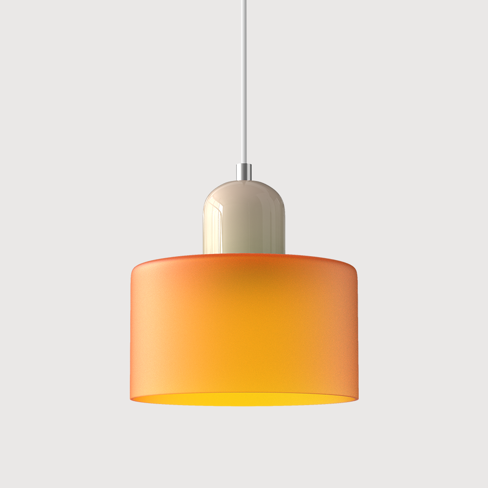 Lampada a sospensione Bauhaus con vetro a sfera | Design senza tempo | Vetro e metallo | Portalampada E27