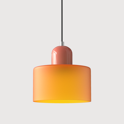 Lampada a sospensione Bauhaus con vetro a sfera | Design senza tempo | Vetro e metallo | Portalampada E27
