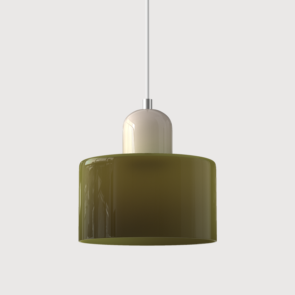 Lampada a sospensione Bauhaus con vetro a sfera | Design senza tempo | Vetro e metallo | Portalampada E27