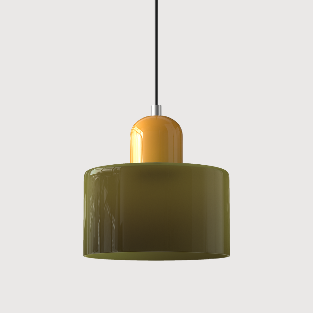 Lampada a sospensione Bauhaus con vetro a sfera | Design senza tempo | Vetro e metallo | Portalampada E27