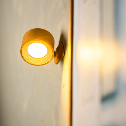 Wendora | Kabellose Wandleuchte innen, 360° drehbar mit Touch und USB-C Akku