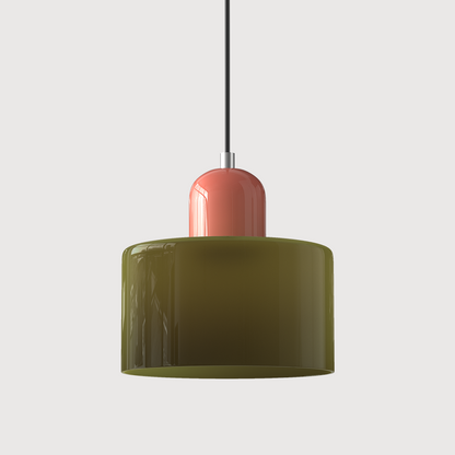 Lampada a sospensione Bauhaus con vetro a sfera | Design senza tempo | Vetro e metallo | Portalampada E27