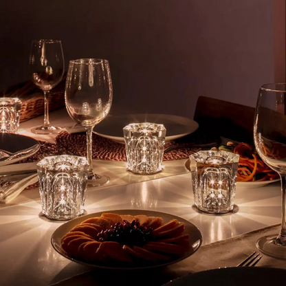 Lumex | Lampada da tavolo in cristallo senza fili dal design moderno