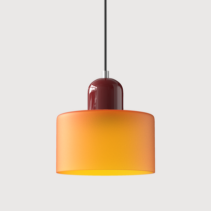 Lampada a sospensione Bauhaus con vetro a sfera | Design senza tempo | Vetro e metallo | Portalampada E27