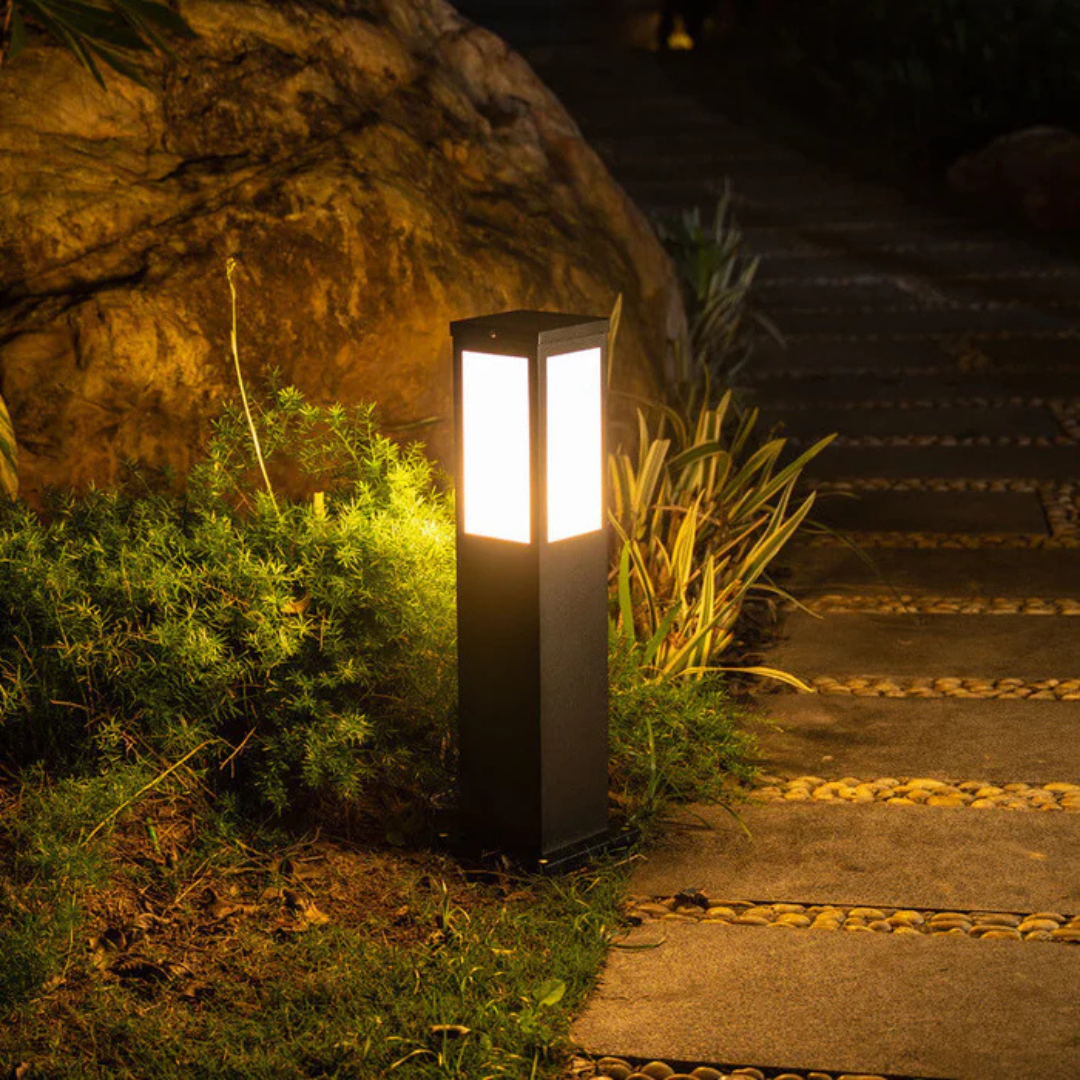 Lunviora Halo | Lampada da esterno di design solare con effetto luce soffusa