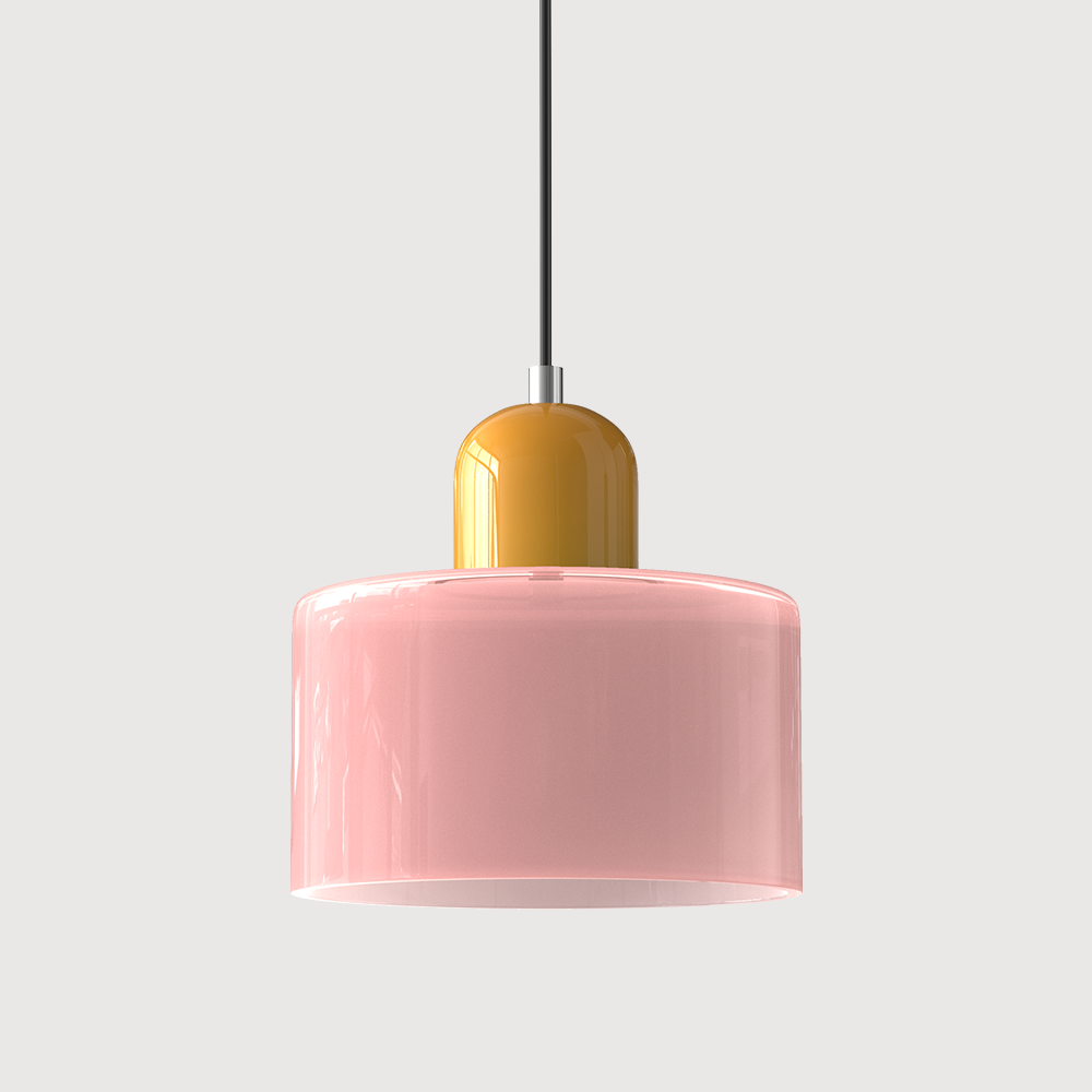 Lampada a sospensione Bauhaus con vetro a sfera | Design senza tempo | Vetro e metallo | Portalampada E27