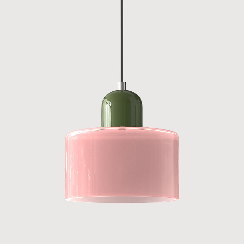 Lampada a sospensione Bauhaus con vetro a sfera | Design senza tempo | Vetro e metallo | Portalampada E27
