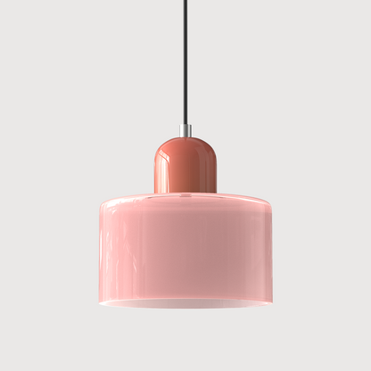 Lampada a sospensione Bauhaus con vetro a sfera | Design senza tempo | Vetro e metallo | Portalampada E27