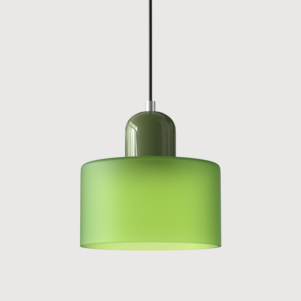 Lampada a sospensione Bauhaus con vetro a sfera | Design senza tempo | Vetro e metallo | Portalampada E27