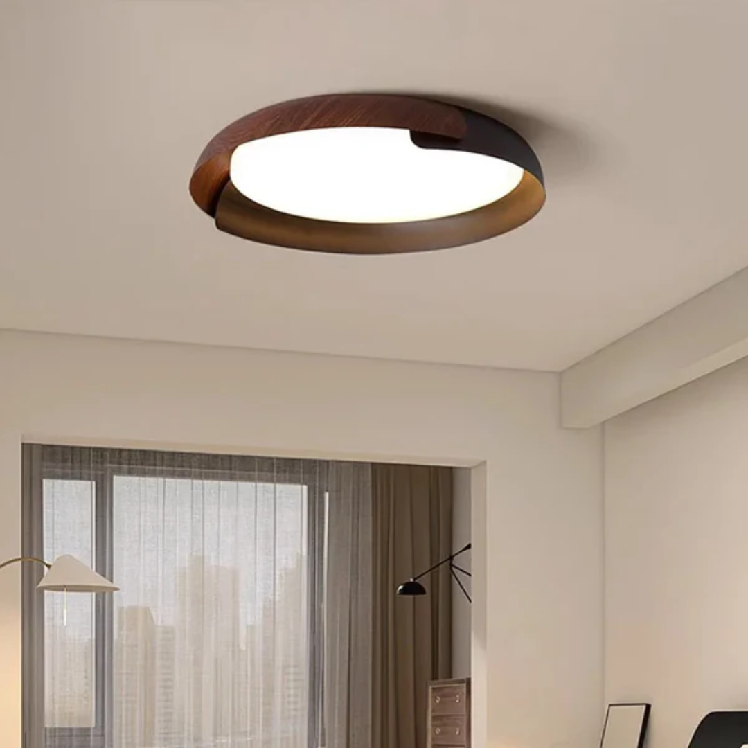 Vynor Lysa | Lampada da soffitto in legno per camera da letto