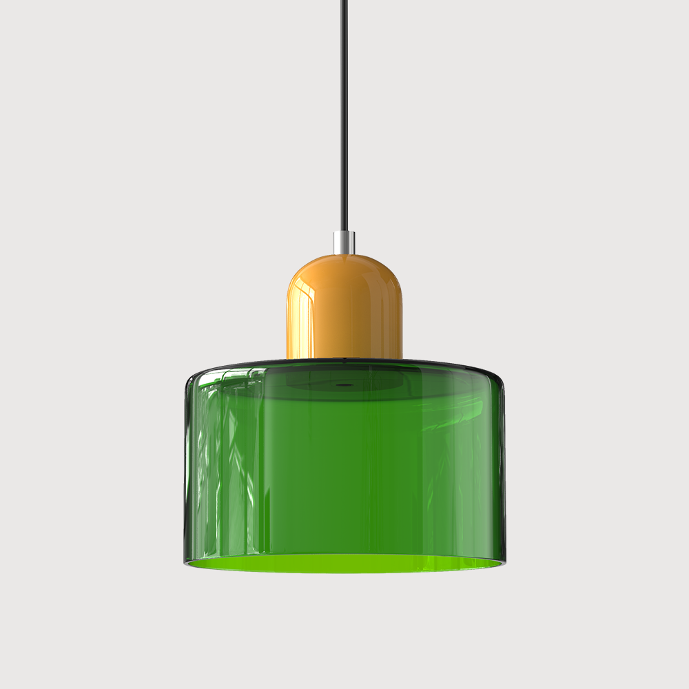 Lampada a sospensione Bauhaus con vetro a sfera | Design senza tempo | Vetro e metallo | Portalampada E27