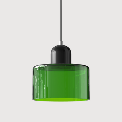 Lampada a sospensione Bauhaus con vetro a sfera | Design senza tempo | Vetro e metallo | Portalampada E27