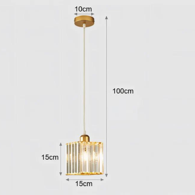 Aegis – Elegante lampada a sospensione LED per sala da pranzo, soggiorno & ingresso