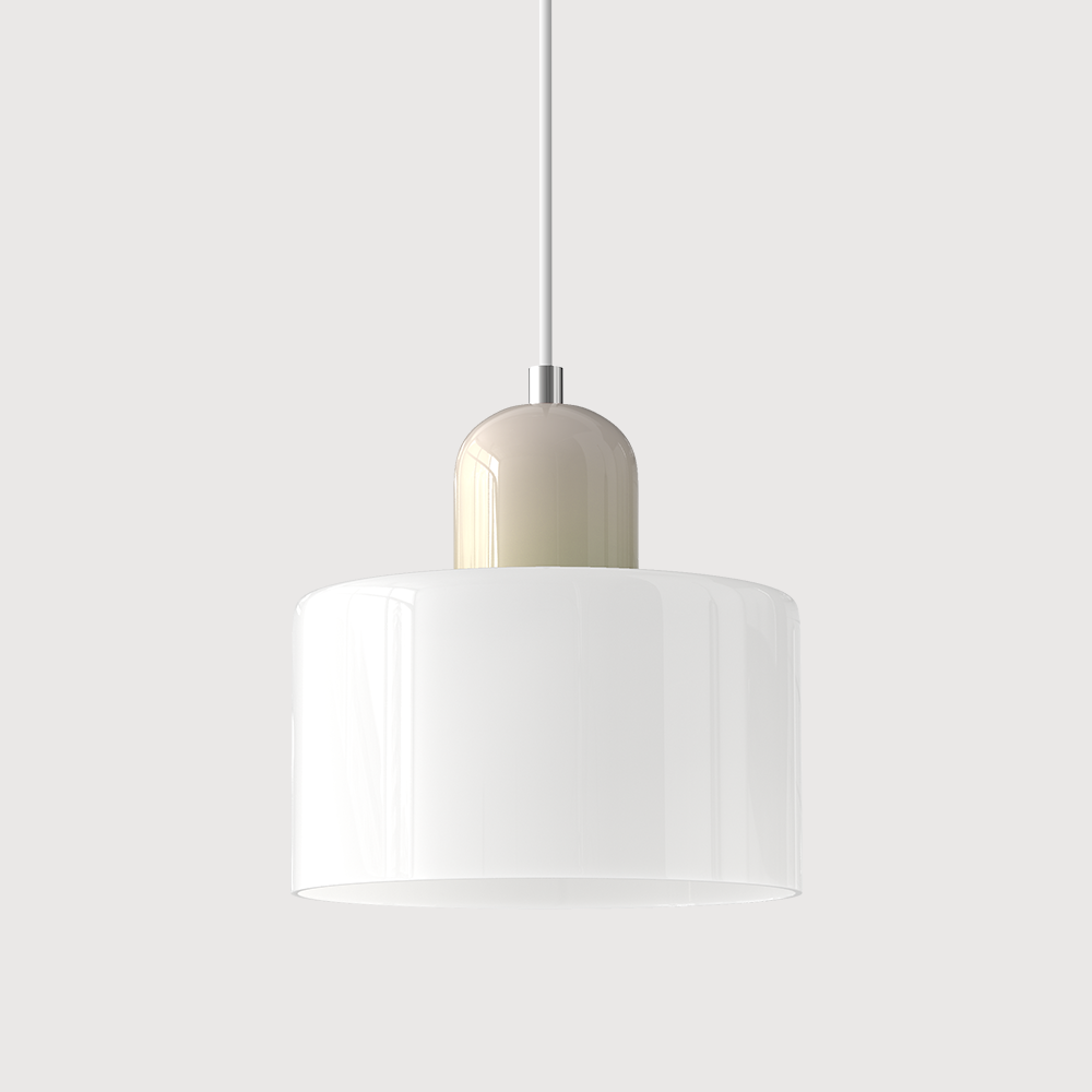 Lampada a sospensione Bauhaus con vetro a sfera | Design senza tempo | Vetro e metallo | Portalampada E27