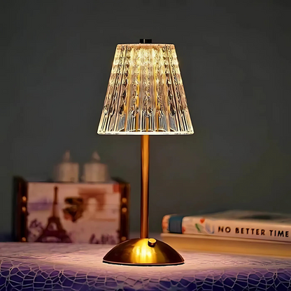Crystal | Lampada da tavolo LED di lusso con effetto cristallo