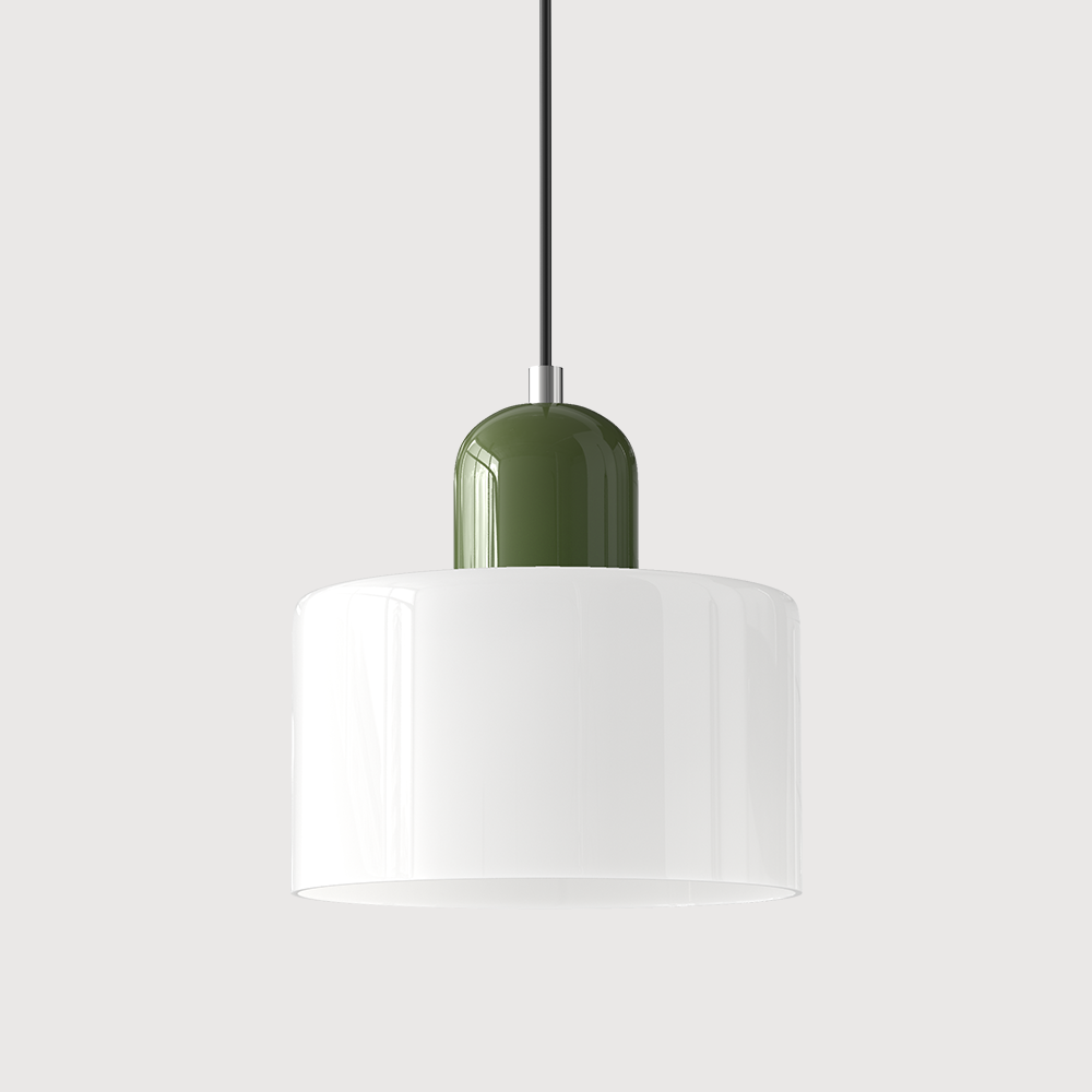 Lampada a sospensione Bauhaus con vetro a sfera | Design senza tempo | Vetro e metallo | Portalampada E27