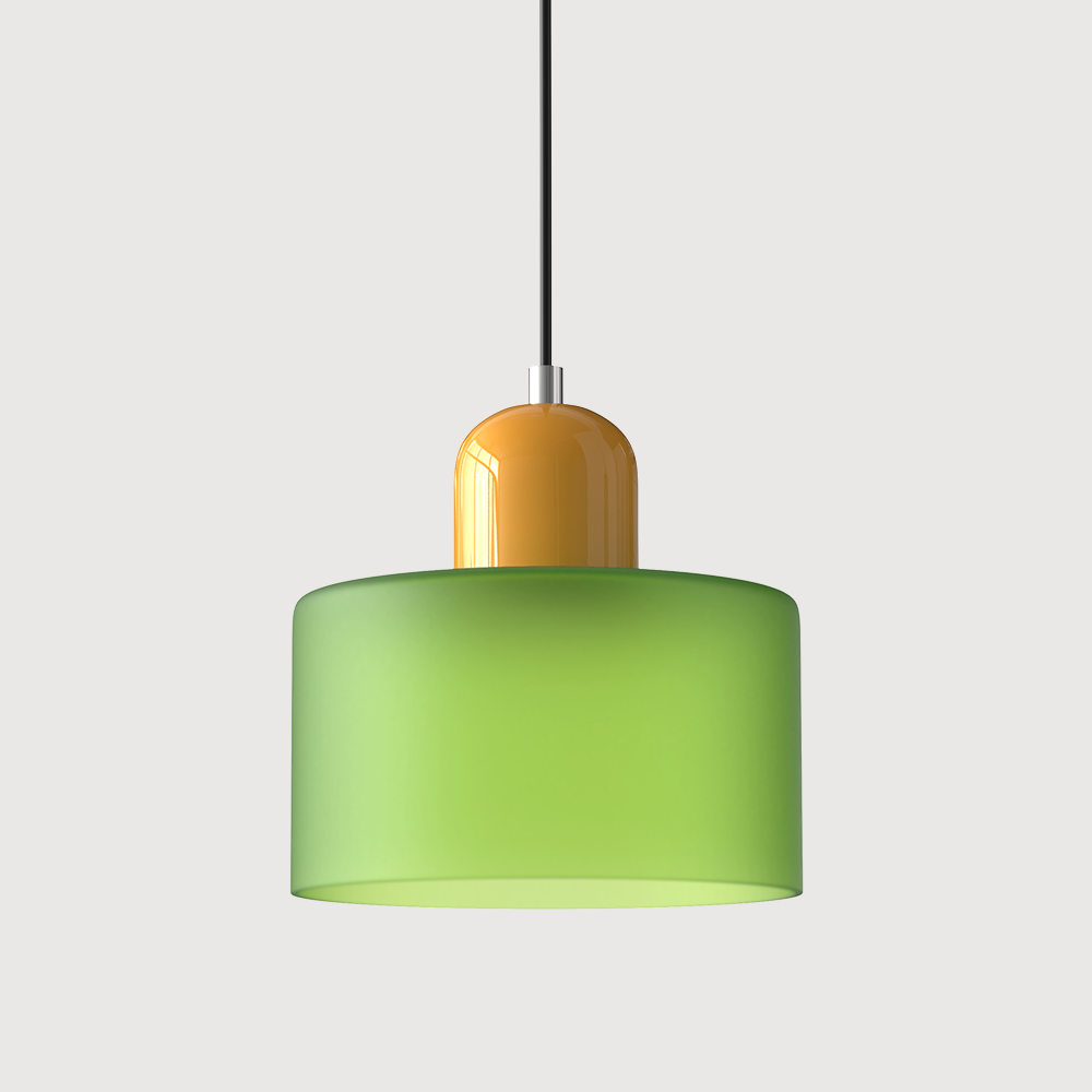 Lampada a sospensione Bauhaus con vetro a sfera | Design senza tempo | Vetro e metallo | Portalampada E27