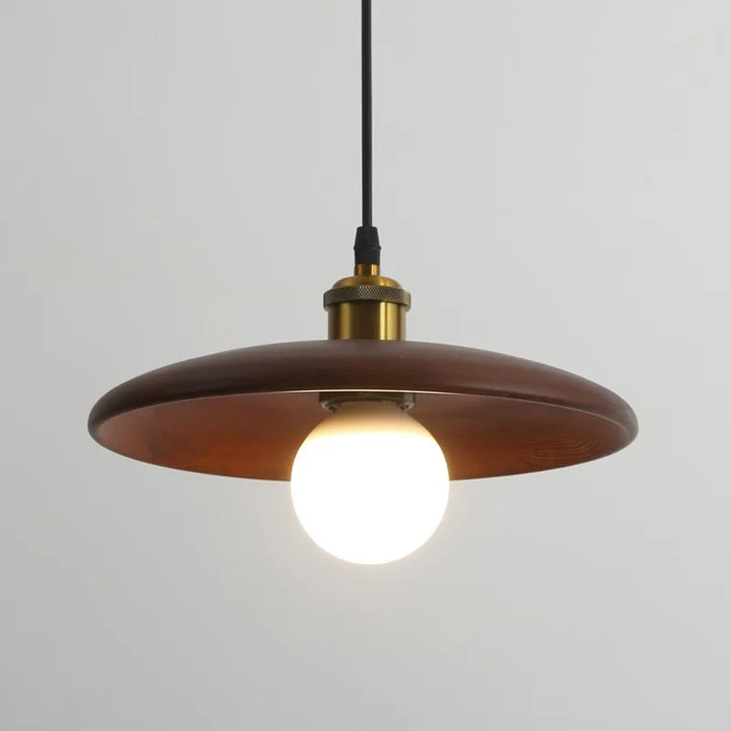 Dopwii – Lampada da soffitto moderna in legno con luce LED calda