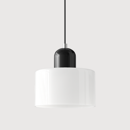 Lampada a sospensione Bauhaus con vetro a sfera | Design senza tempo | Vetro e metallo | Portalampada E27