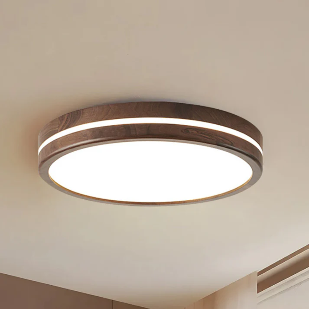 Velmaro | Lampada da soffitto LED in legno dal design elegante
