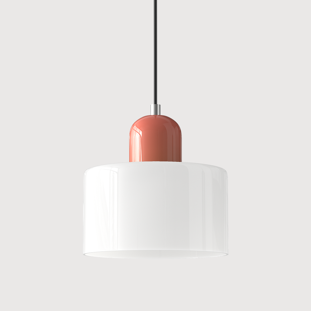 Lampada a sospensione Bauhaus con vetro a sfera | Design senza tempo | Vetro e metallo | Portalampada E27