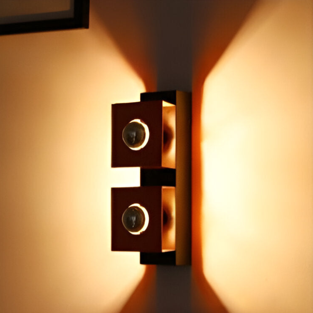 Callo | Lampada da parete vintage Bauhaus in pietra naturale con LED