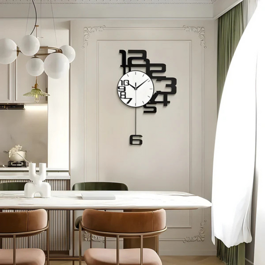 Aevum – Große Moderne Stille Wanduhr mit Lautlosem Quarzwerk