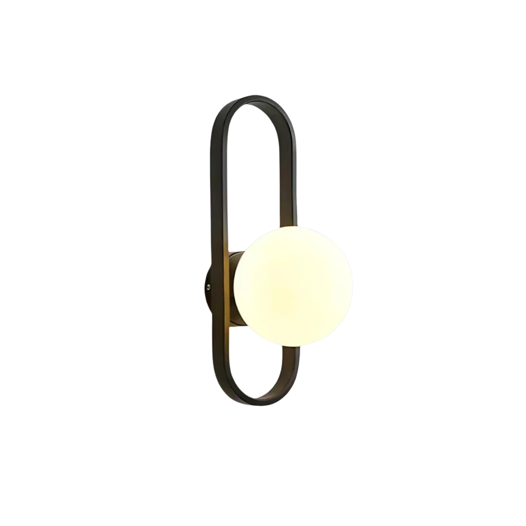 Luxe Glas Wandleuchte Innen | Elegante Wandbeleuchtung | Warmes Licht | Glas & Metall