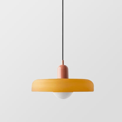 Lunari Halo | Lampada a sospensione in vetro colorato in stile Bauhaus