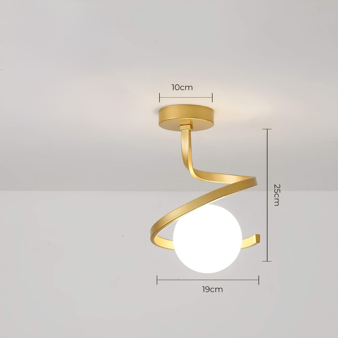 Lampada da soffitto LED Tavon | Design lussuoso | Luce calda | Alluminio e acrilico