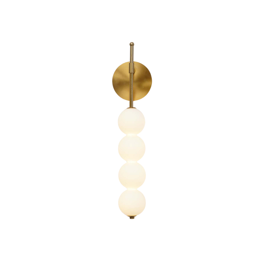 Lampada da parete di lusso moderna per interni | Luce LED calda | Design minimalista | Metallo e vetro