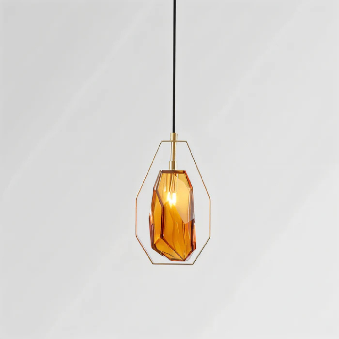 Flavia | Minimalistyczna lampa wisząca ze szkła w nowoczesnym stylu
