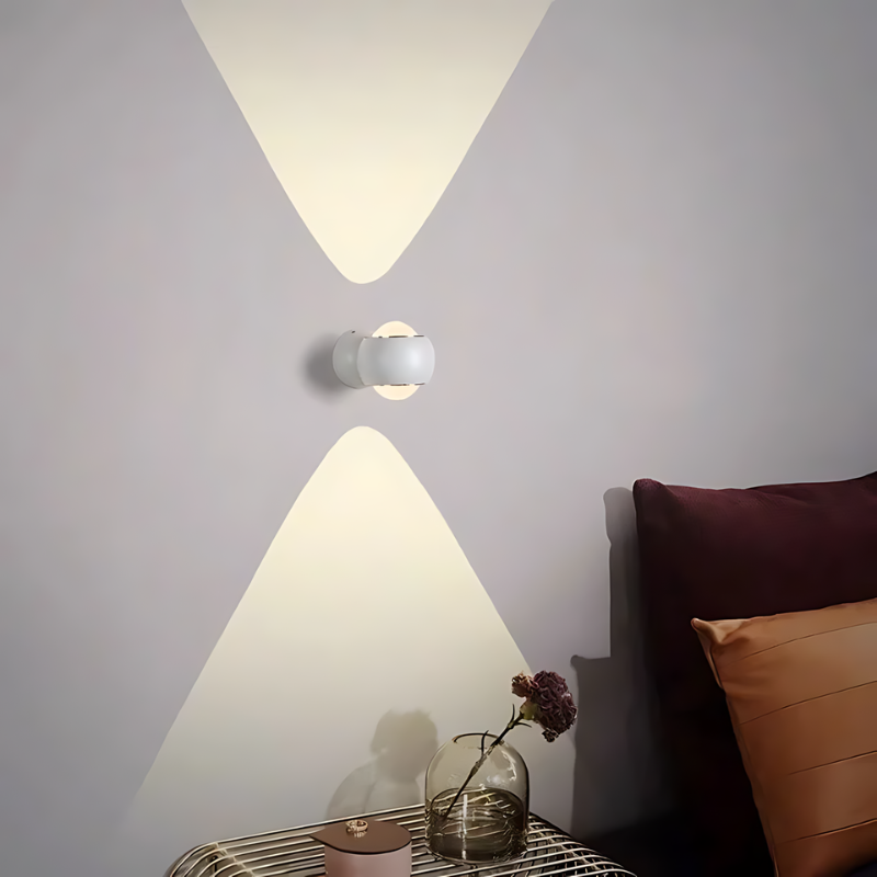 Obrotowa o 180° lampa ścienna LED | Minimalistyczny design | Energooszczędna | Metal