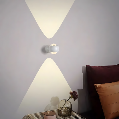 Obrotowa o 180° lampa ścienna LED | Minimalistyczny design | Energooszczędna | Metal