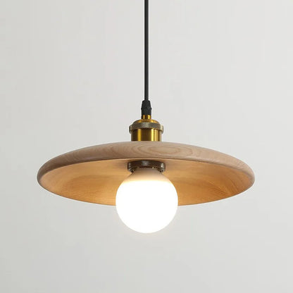 Dopwii – Lampada da soffitto moderna in legno con luce LED calda