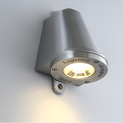 Minimalist LED outdoor wall lamp made of aluminum – weatherproof