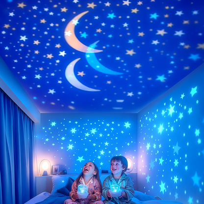 Traumilo | Sternenhimmel Projektor Kinder, 2in1 Nachtlicht mit USB