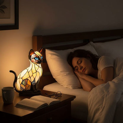 Felumi | Katzenlampe als Nachttischlampe mit warmem Licht